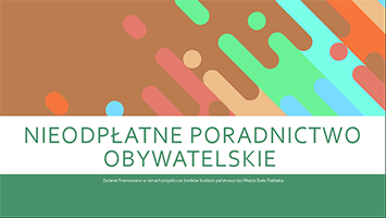 Prezentacja - nieodpłatne poradnictwo obywatelskie